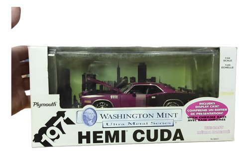 Réplica En Escala 1/24 - Hemi Cuda  Playmouth  Año 1.971