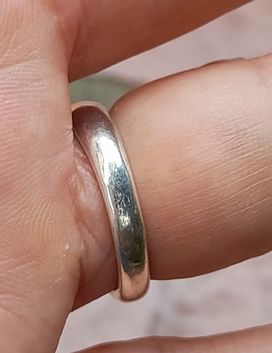 Anillo De Plata Bombe Plateado 14 (Usado)