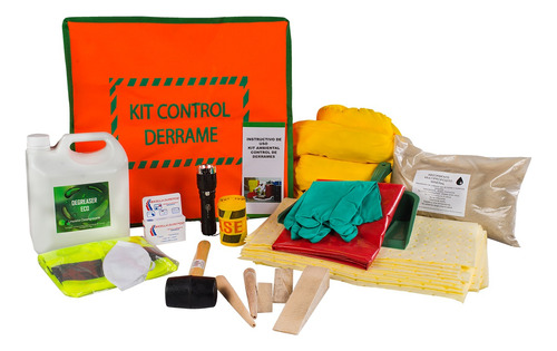 Kit Control Derrames Químicos 10 Galones En Maletín