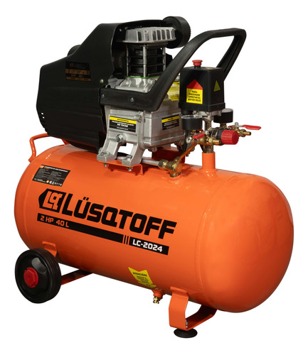 Compresor De Aire Monofasico 40l Lusqtoff 2hp Monocilíndríco