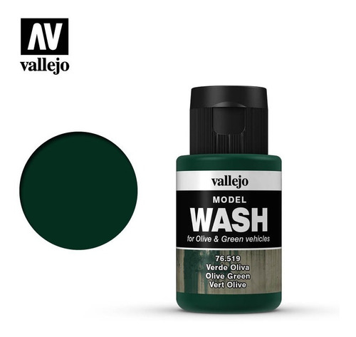 Vallejo Model Wash Verde Oliva 76519 Lavado Detalles Hobby