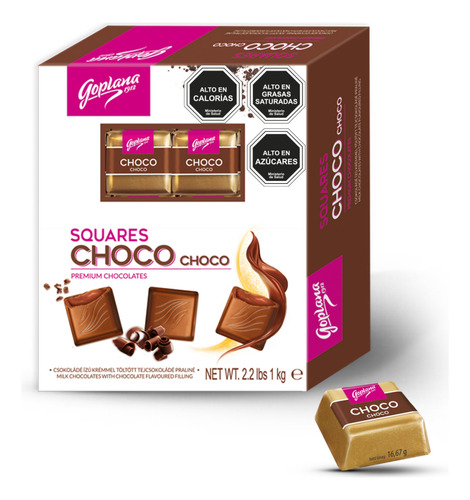 Bombon Chocolate Goplana 1 Kg Sabor Choco Choco 