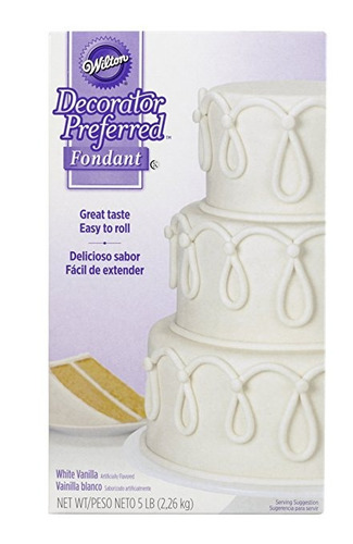 Wilton Decorador Preferred La Pasta De Azúcar, 5 Libras, Bla