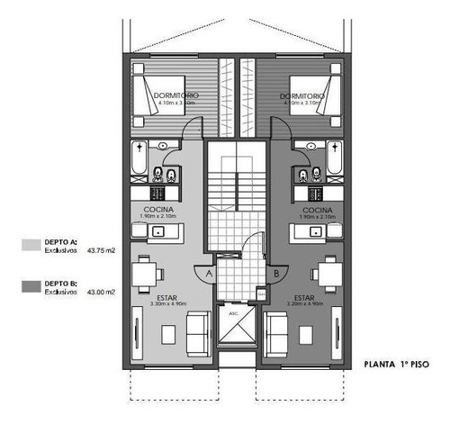 Imagen 12 de 23 de Cordoba Y Callao - Semipisos 1 Dormitorio