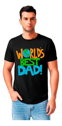 Polera Hombre Diseño Dia Del Padre El Mejor Papa Del Mundo