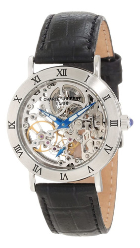 Reloj Mujer Charles- 6790-b Mecánico  Pulso Negro Just Watch