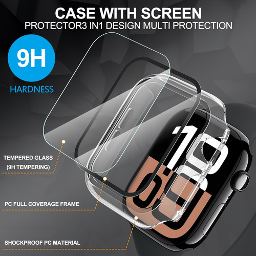 2pcs Para Apple Watch Series 10 46mm Protector Pantalla Case