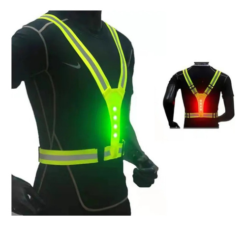 Chaleco De Seguridad Luz Led, Trabajo, Correr, Ciclismo