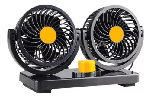 Ventilador Dual Doble Cabeza Carro Cigarrera Movim Ajustable