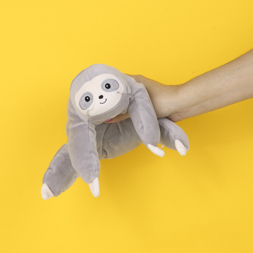 Miniso Peluche Perezoso Felpa Rosa 20x12 Cm Color Gris