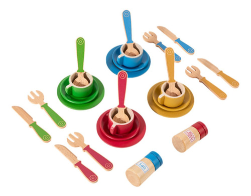 Platos Y Vajilla De Madera Para Niños, Accesorios De Cocina