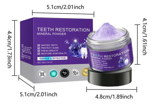 La Pasta De Dientes Blanqueadora Morada De 3 Piezas Limpia Y