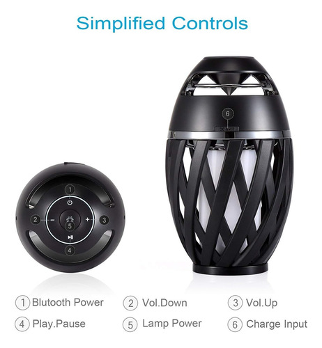 Szgmjia Bocina De Llama Led, Bocina Bluetooth Para Exterio
