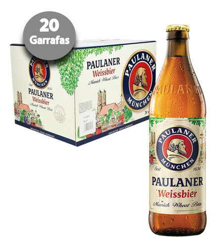 Cerveja Alemã Paulaner Weissbier 500ml (20 Garrafas)