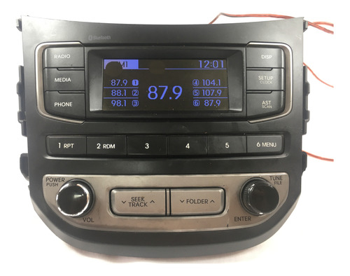 Radio Som Falha Display Hyundai Hb20 961501s500ra5 Rcc87