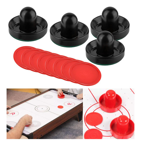 Empujadores Y Discos De Air Hockey Discos De 2,5 Negro