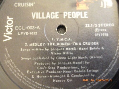 Vinilo Lp Village People -- Cruisin (u421
