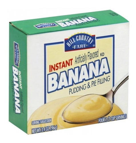 Pudín Instantáneo Sabor Plátano Banana Pudding & Pie Filling