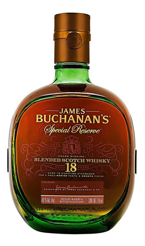 Whisky Buchanans 18 Años 750 Ml Con 2 Vasos Edición Especial