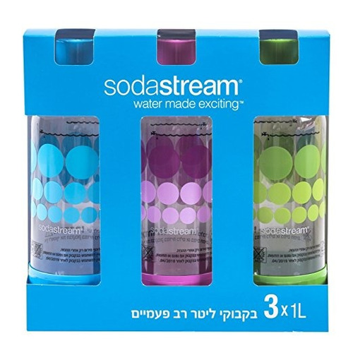 Botellas Original Sodastream Tres Pack 1 Litro - Carbonantes