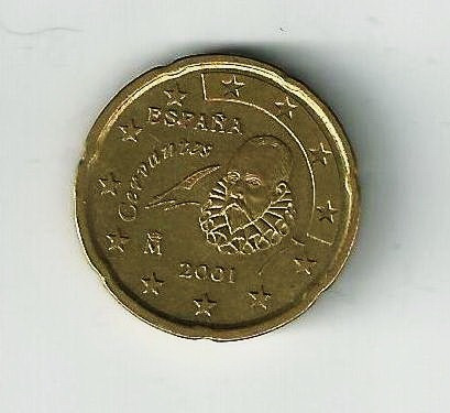 Fk España 20 Cents Euro 2001 Antes Salida Oficial Euro 2002