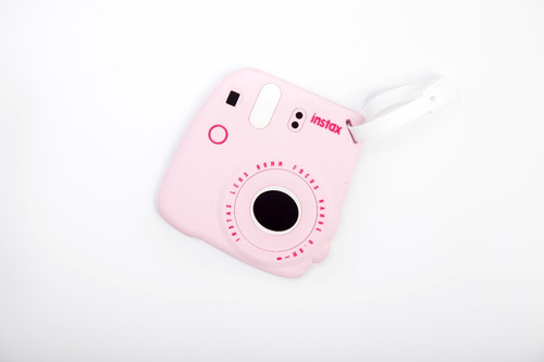 Colgante Valija Fujifilm Instax Mini Silicona Rosa Premium