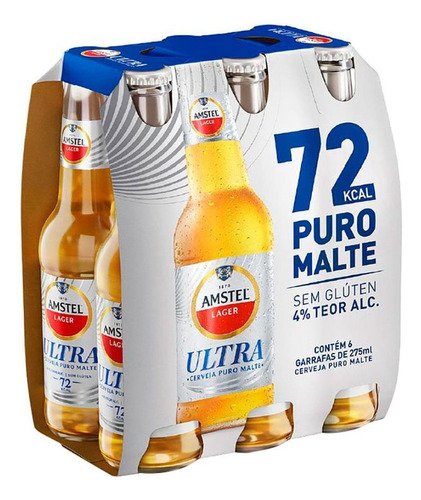 Cerveja Amstel Puro Malte 275ml 6 u