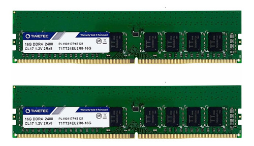 Memoria Ram Server 32gb 2x16gb Ddr4 2400 Mhz Dimm Timetec