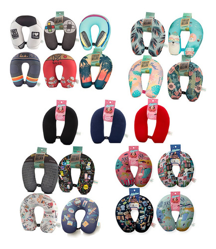 Imagen 1 de 7 de Almohada Cuello Viaje Relax Regalo Vacaciones Avión Hombre