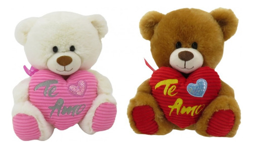 Peluche Oso Con Moño Y Corazón Te Amo 24cm Woody Toys