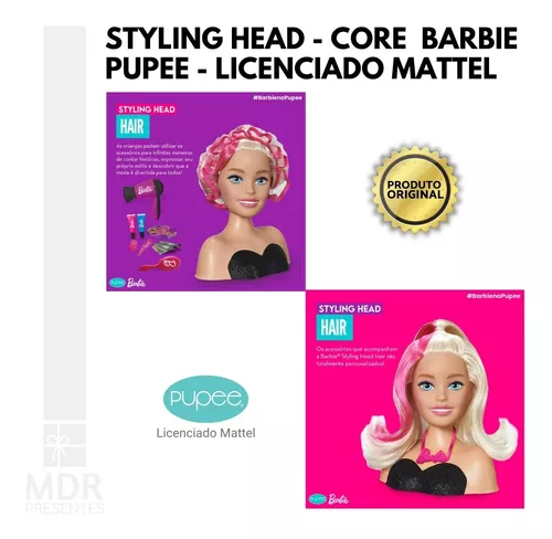 Barbie de Pentear - Busto Barbie - Styling Head Hair - Pupee