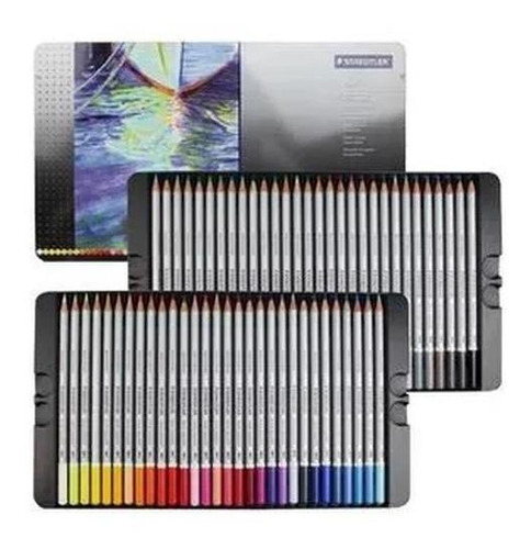Estuche para lápices de colores Staedtler Karat Aquarelavel, 48 colores