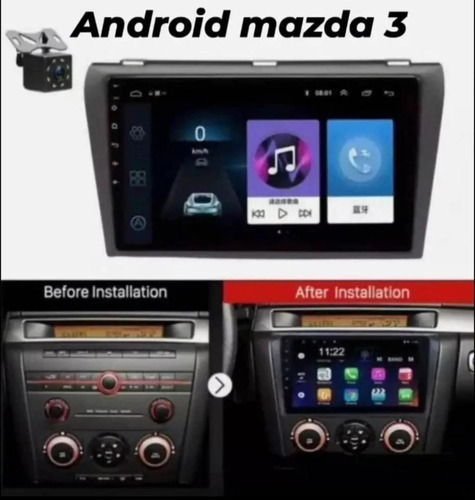 Reproductor Mazda 3 Android 13 De 9pulgadas Conector Origina