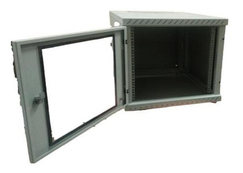 Imagen 5 de 7 de Rack Mural 9 Unidades - 19 Pulgadas Con Puerta Del Y Tra