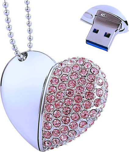 Ecoodisk Unidad Flash Usb 3.0 De 64 Gb Corazón De Diamante C