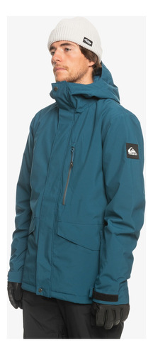 Campera Snow Quiksilver Mission Solid Impermeable 10k Hombre