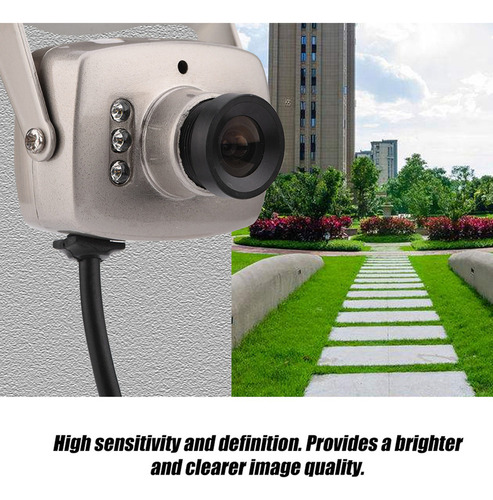 Câmera De Segurança Mini 6led Wired Cmos Cctv Night Vision