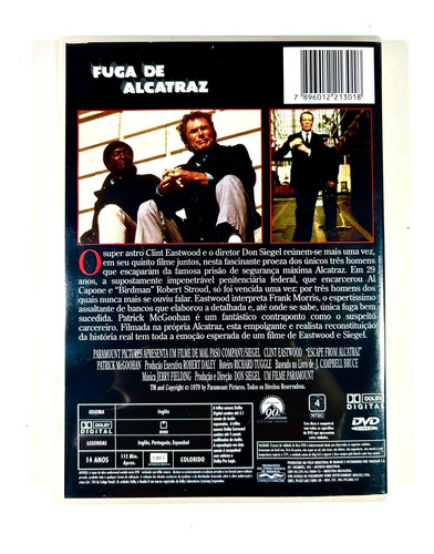Clint Eastwood - Fuga De Alcatraz + Dívida De Sangue - 2 Dvd