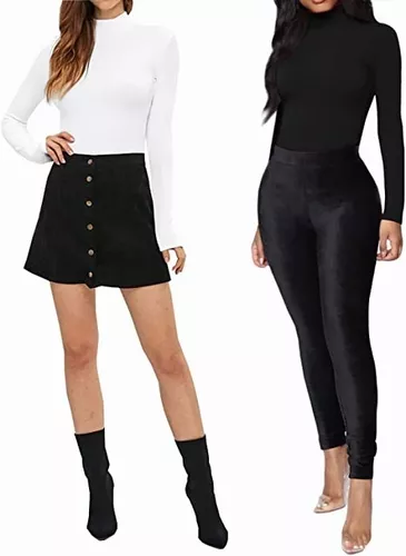 Body Mujer Sexy Ajustado Panti Blusa Manga Larga Elegante