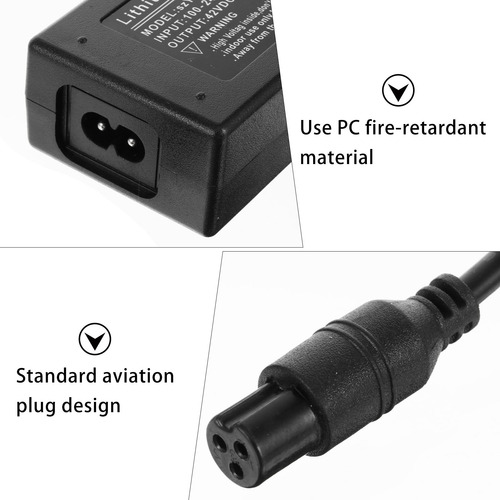 Adaptador De Repuesto De Litio Para Scooter Eléctrico De 2 R