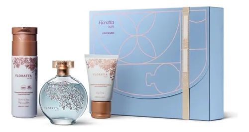comprar Kit Presente Floratta Blue: Desodorante Colônia 75ml + Loção Corporal 200ml + Creme Para Mãos 50g