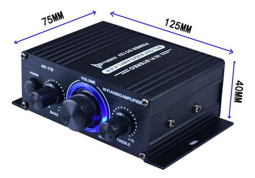 Sound Machine Mini Ak170 Y Home Power Audio Para Sonido De C