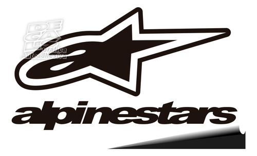 Sticker, Calco, Alpinestars, Autos, Notebooks, Compu, Etc