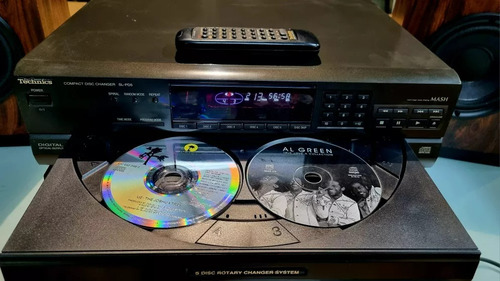 Compact Disc Player Technics Sl-pd5 Cd 5 Discos Cont Remoto (Usado)