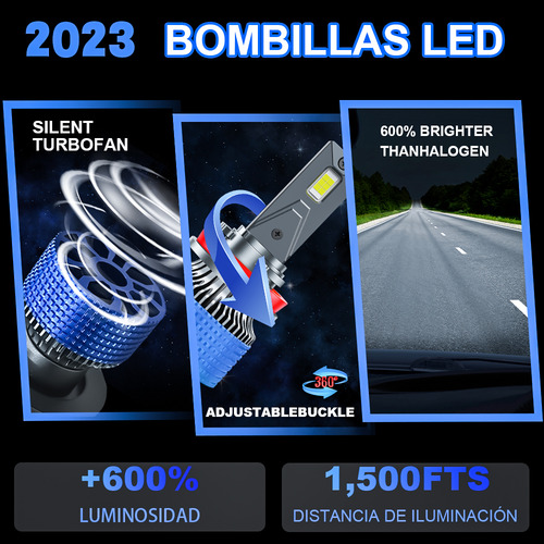 9005+h11+h11 Led Luz Faros Set Para Toyota Highlander 11-12
