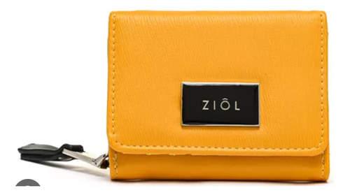 Billetera Ziol Nueva Para Dama Mujer Color Ocre 