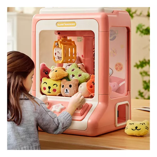 Brinquedo garra para máquina de boneca infantil, dois modos de