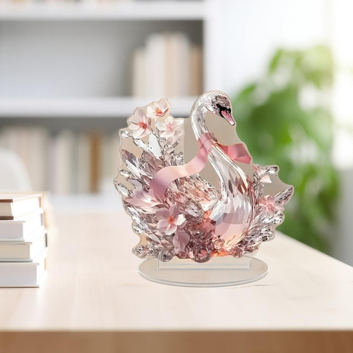 Adorno De Decoración De Animales Acrílicos 2d Plano Cisne