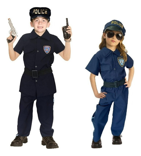 Disfraz De Policia - Disfraces Para Niñas, Niños - Disfraz .