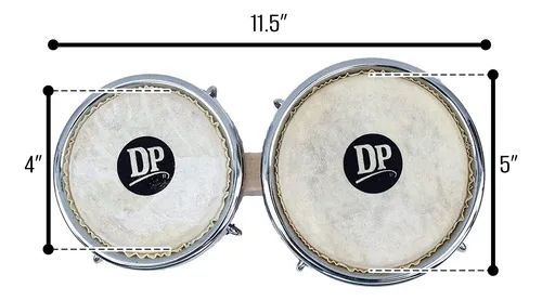 Dp Music Mini Bongo Puerto Rico Flag - Instrumento De Per...